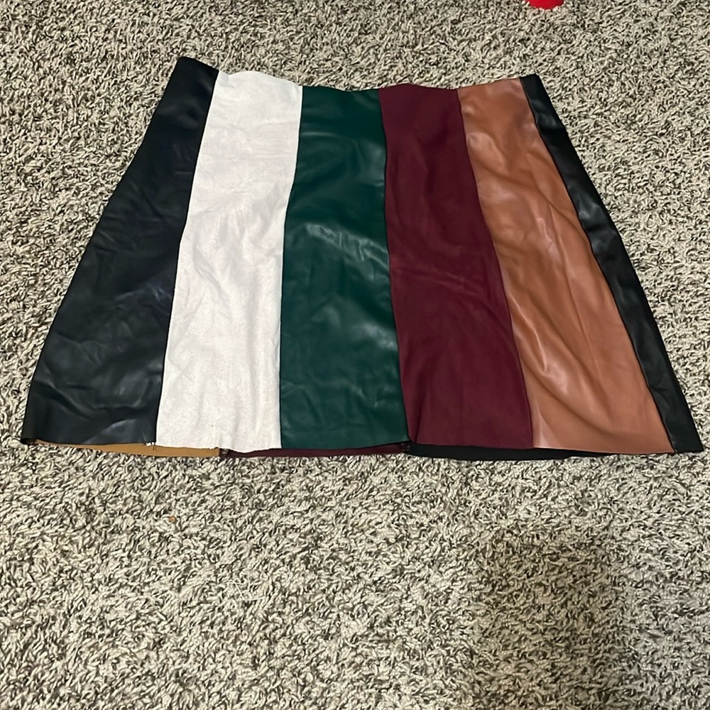 SHEIN PU Leather Skirt